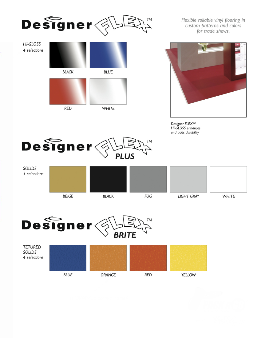 Designer Flex Plus Vinyl Trade Show Flooring