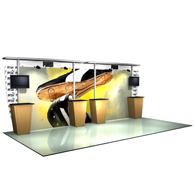 20' Straight Moduilar Display Booth Exhibit