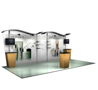 Mosular Trade Show Displays - 20' Alumalite - Wave